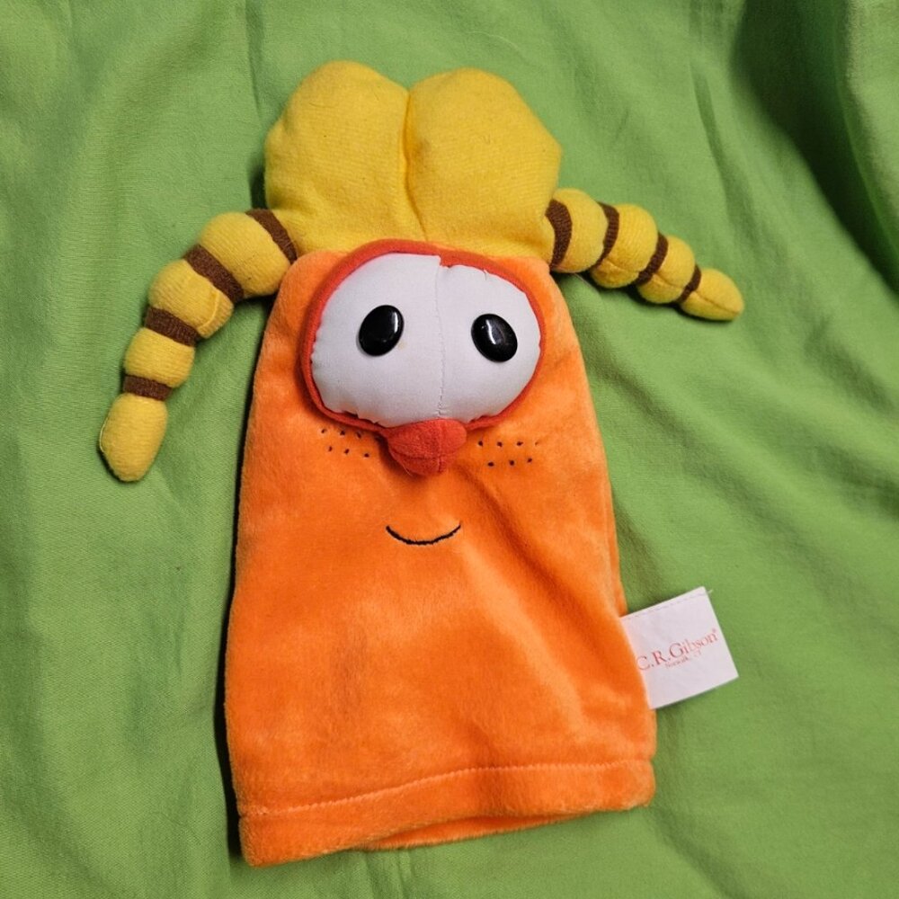 VeggieTales Laura Carrot Hand Puppet CR Gibson Veggie Tales Plush